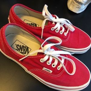 Red classic Vans